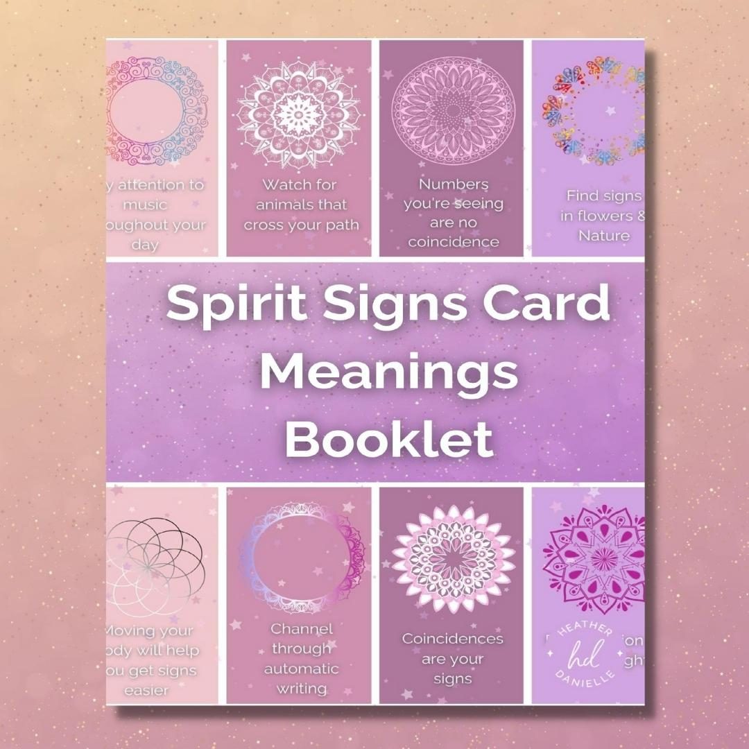 Spirit Sign Card Meanings Booklet